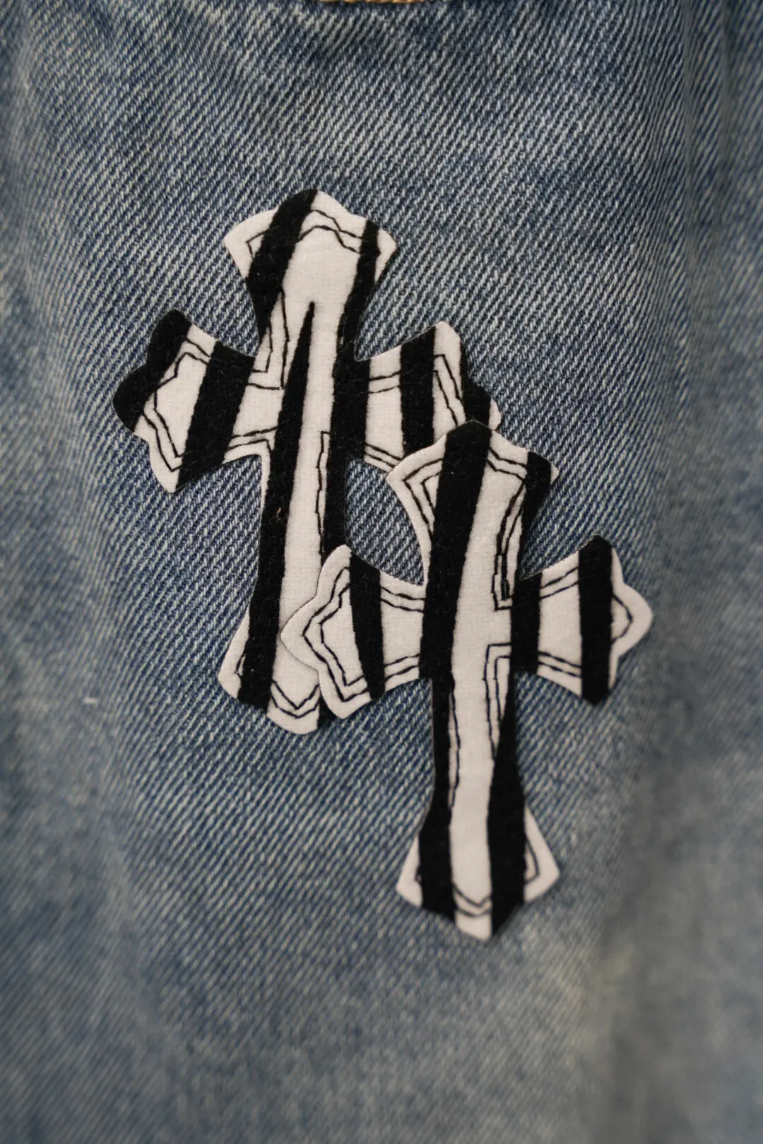 ：S 037 & Chrome Hearts Same Style ：Light Blue Size：28 30 32 34 （S-XL)